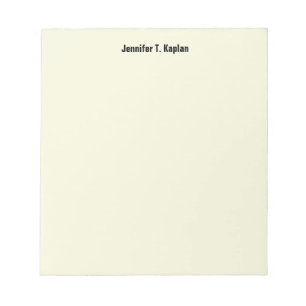 Bloc-note Beige Simple Moderne Minimaliste Professionnelle
