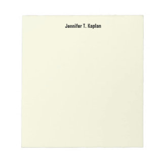Bloc-note Beige Simple Moderne Minimaliste Professionnelle