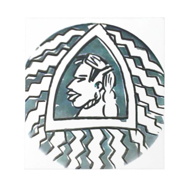 Bloc-note Belle Africaine Bongo Massai Portrait Tribal Art (Devant)