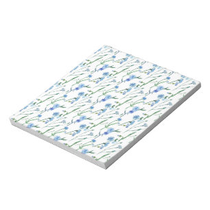 Bloc-note Belle aquarelle cornfleurs