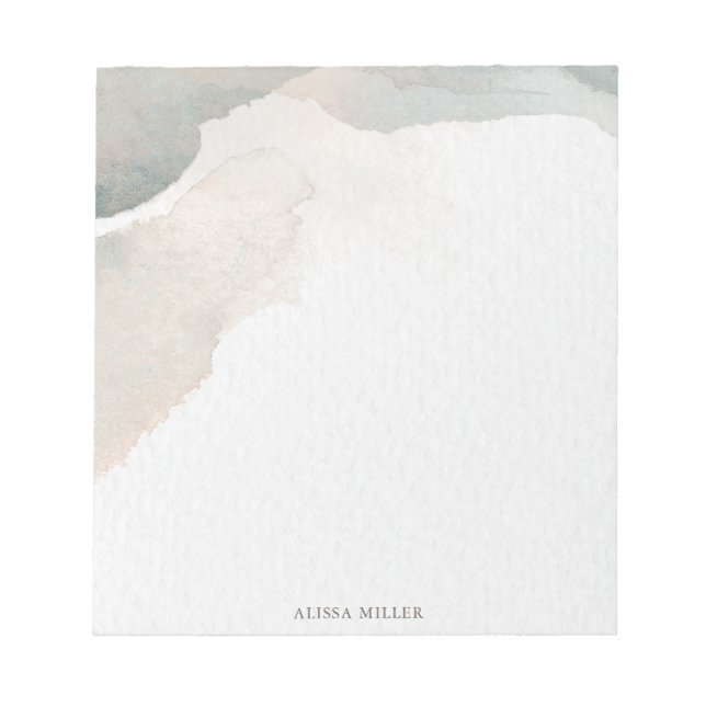 Bloc-note Belle aquarelle moderne Abstraite Artiste (Devant)