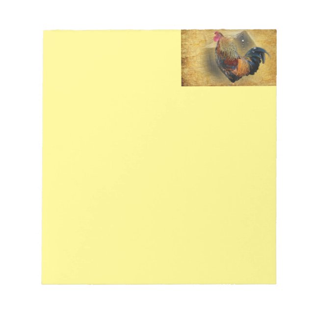 Bloc-note Belle coop de poulet rôti et de grange rustique (Devant)