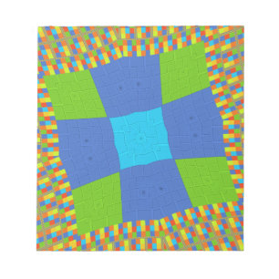 Bloc-note Belle Extraordinaire Vert Bleu Cyan Art Design d'i