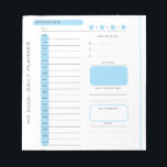 Bloc-note Belle Tear Editable Away Daily Planner<br><div class="desc">Pince modifiable rose mignon Dévers le Bloc-notes du planificateur quotidien</div>