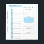 Bloc-note Belle Tear Editable Away Daily Planner<br><div class="desc">Pince modifiable rose mignon Dévers le Bloc-notes du planificateur quotidien</div>