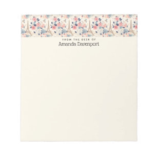 Bloc-note Belles Fleurs et Tour Eiffel Paris