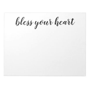 Bloc-note Bénie ton coeur Script noir