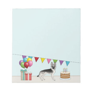 Bloc-note Berger Allemand Silver Sable Anniversaire Coloré