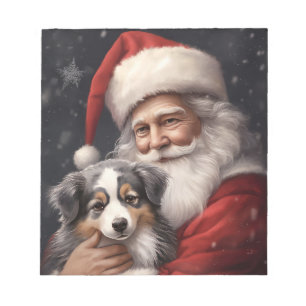 Bloc-note Berger Australien avec le Père Noël de Noël