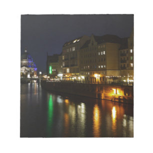 Bloc-note Berlin Allemagne Nuit Spree Deutschland Nacht