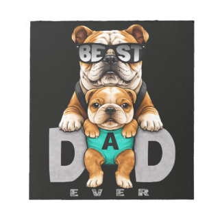 Bloc-note Best Bulldog Dad Ever – Cute Bulldog Father’s Day