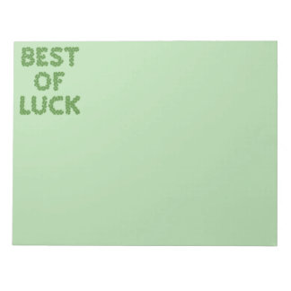 Bloc-note Best of Luck Clovers Greeting