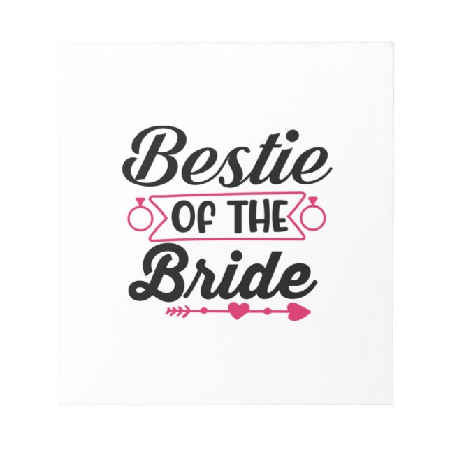 Bloc-note Bestie mariage De La Mariée (Devant)