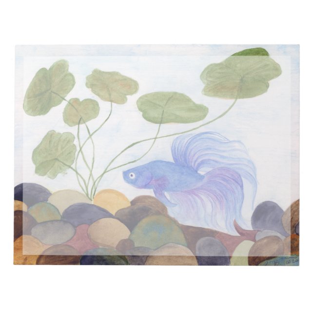 Bloc-note Bêta bleu (Devant)