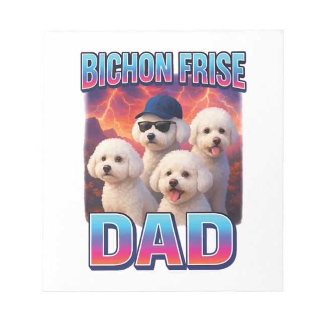 Bloc-note Bichon frisé (Devant)