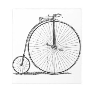 Bloc-note Bicyclette à grande roue Penny Farthing