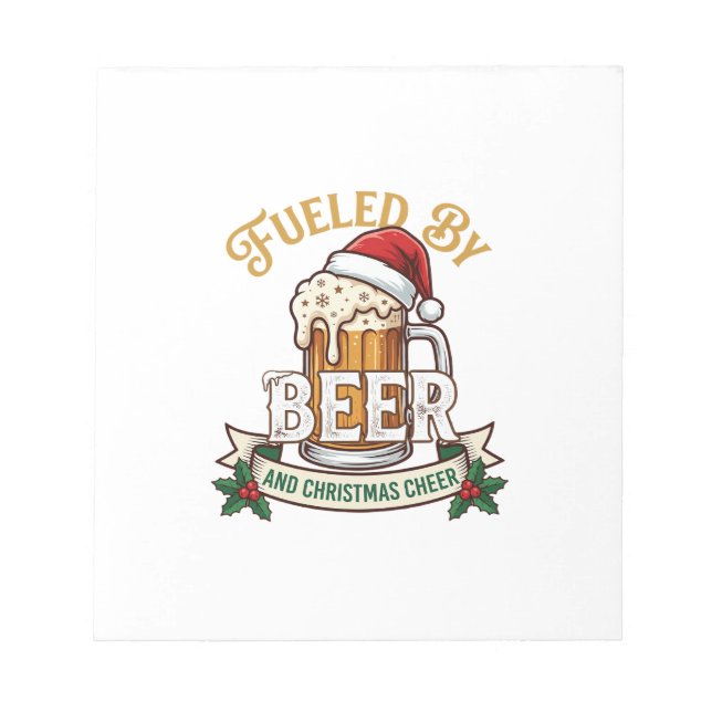 Bloc-note Bières Fêtées Mug de Joie de Noël Chapeau de Père  (Devant)