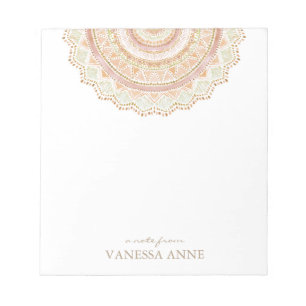 Bloc-note BIG LOVE Rose Gold Boho Mandala