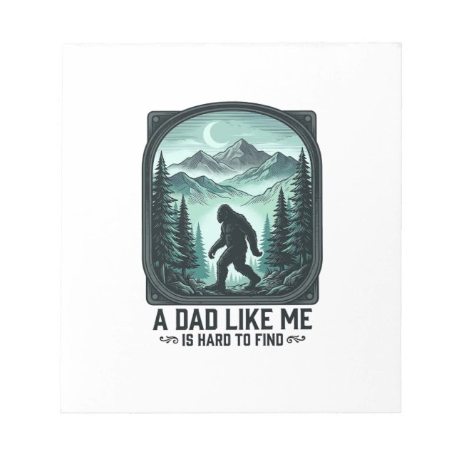 Bloc-note Bigfoot Dad Vintage Engraving Funny Father Shirt D (Devant)
