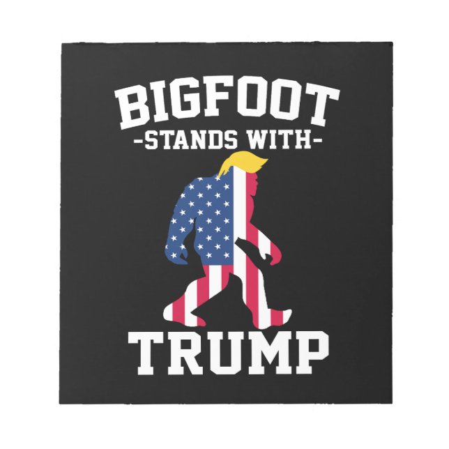 Bloc-note Bigfoot Se Déplace Avec Les Élections Trump De 202 (Devant)