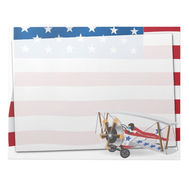 Bloc-note biplans USA (Devant)