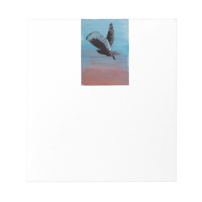 Bloc-note Bird Sunrise Art Tawny Owl in Flight (Devant)