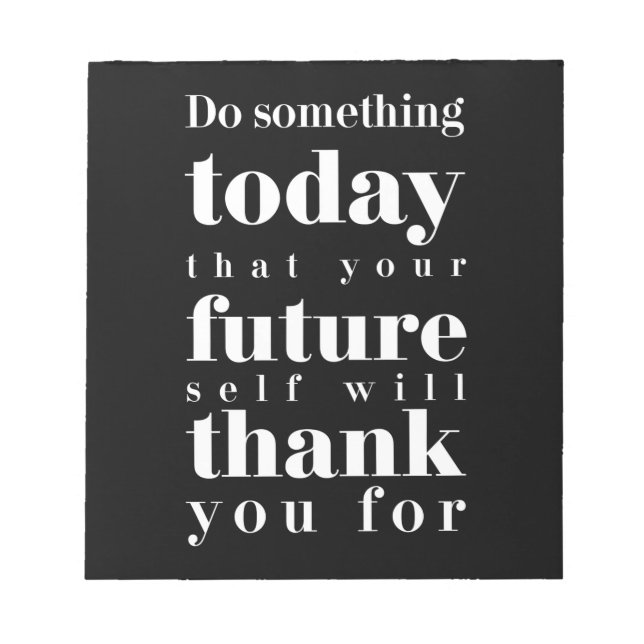 Bloc-note Birthday Gift Do Something Today (Devant)