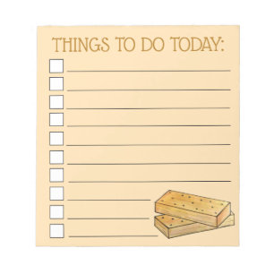 Bloc-note Biscuits écossais à pain court Cookies British Foo