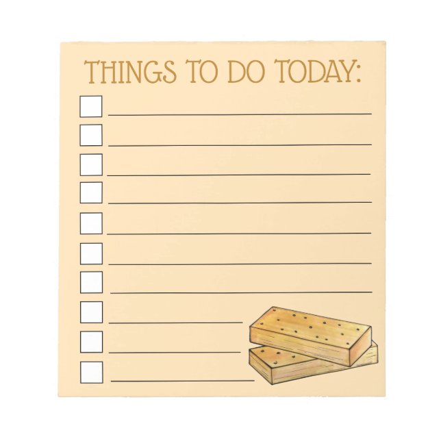 Bloc-note Biscuits écossais à pain court Cookies British Foo (Devant)