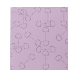 Bloc-note Bits équestres violets