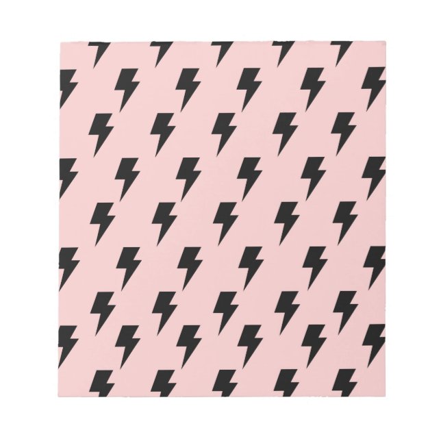 Bloc-note Black Pink Lightning Y2K Indie Bold Notes (Devant)