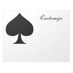 Bloc-note Black Queen of Spades