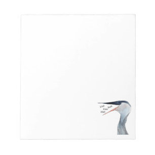 Bloc-note Blah - bloc - notes fade de héron