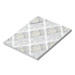 BLOC-NOTE BLANC JOURNAL BOUQUET PETITE NOTE PERSONNALISABLE