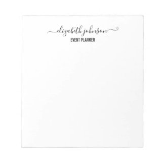 Bloc-note Blanc minimaliste moderne