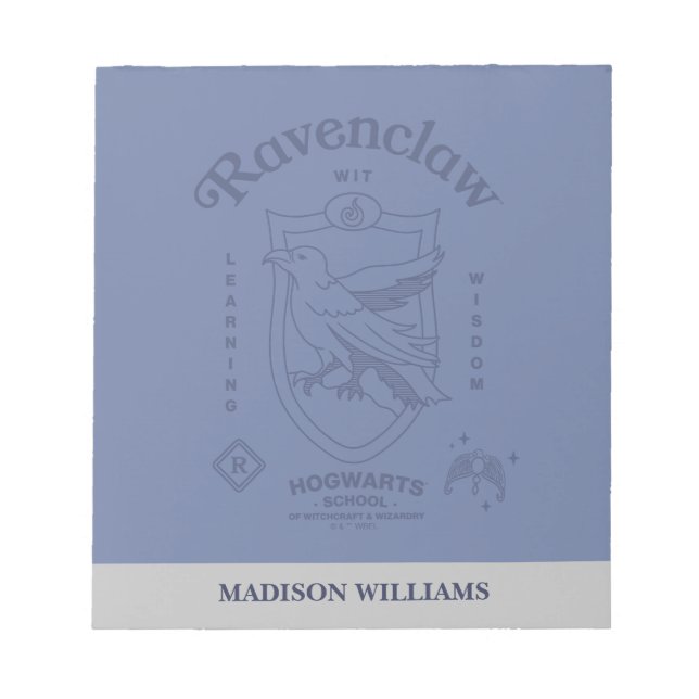 Bloc-note Blason de sagesse et d'esprit d'apprentissage RAVE (Devant)