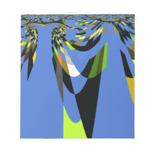 Bloc-note Bleu Africain Tribal Motif Motif Art Imprimer