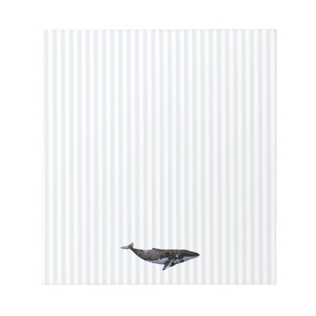 Bloc-note Bleu Baleine Bleue Barrière (Devant)