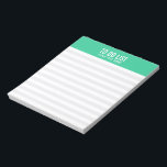 Bloc-note Bleu (Bleu)<br><div class="desc">Liste moderne à faire. Disponible en rose. © Mood 4 Cute</div>
