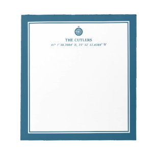 Bloc-note Bleu, Bleu, Personnalisé