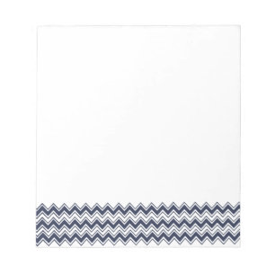 Bloc-note Bleu Chevron