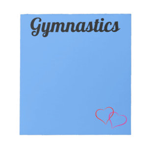 Bloc-note Bleu clair GYMNASTIQUE NOTEPAD