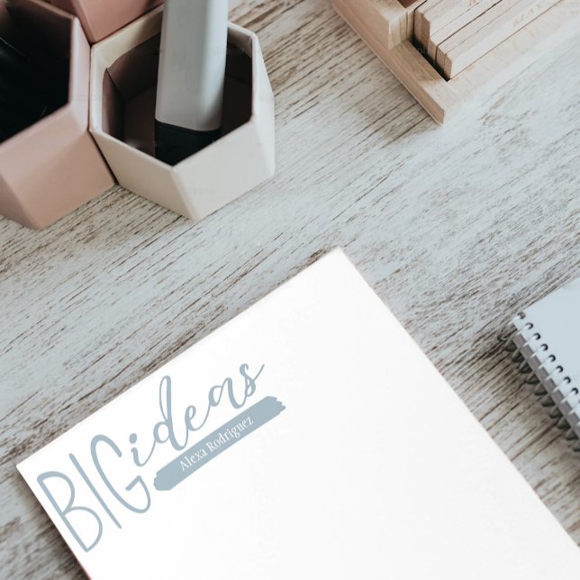 Bloc-note Bleu côtier grandes idées (Créateur téléchargé)