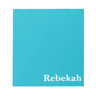 Bloc-note Bleu des Caraïbes personnalisable