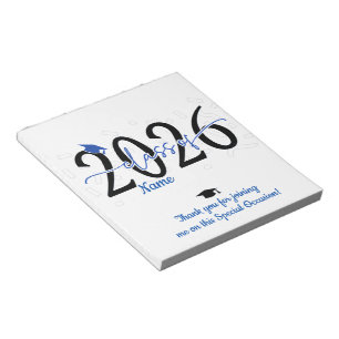 Bloc-note Bleu Graduation Barre de bonbons Wraps Fête Favori
