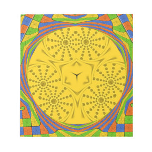 Bloc-note Bleu rouge doré Vert Royal égyptien.