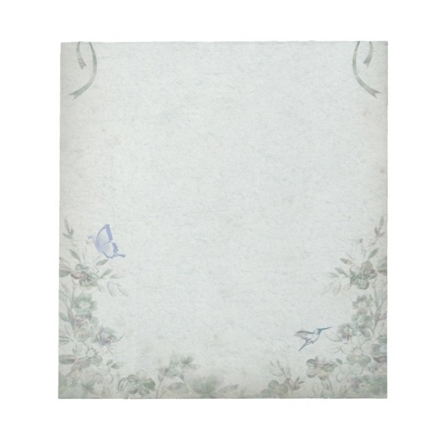Bloc-note Bleu vintage (Devant)