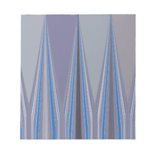Bloc-note Bleu, violet, gris Chevron Art Imprimer