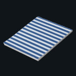 Bloc-note Bleus personnalisables<br><div class="desc">Bloc-notes de bandes bleues personnalisable</div>