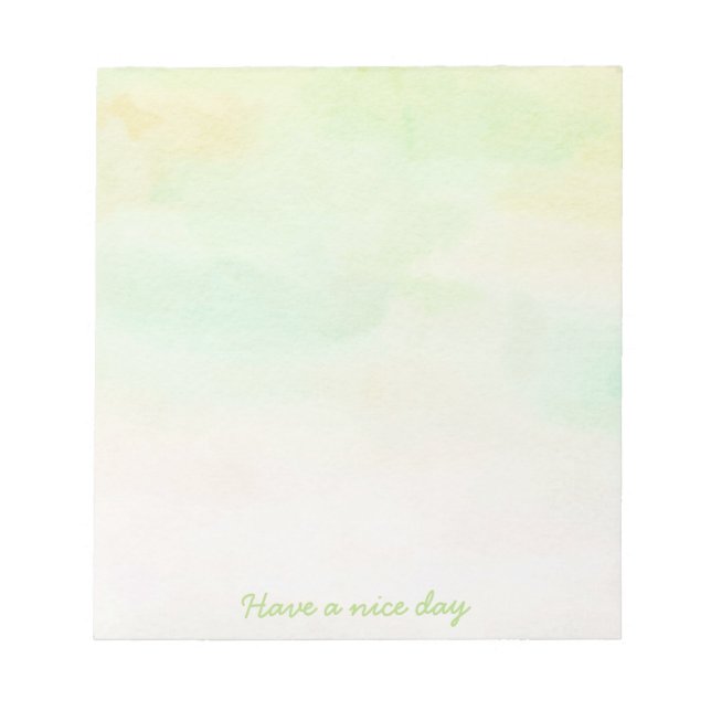 Bloc-note Bloc de notas acuarela tonos suaves (Devant)